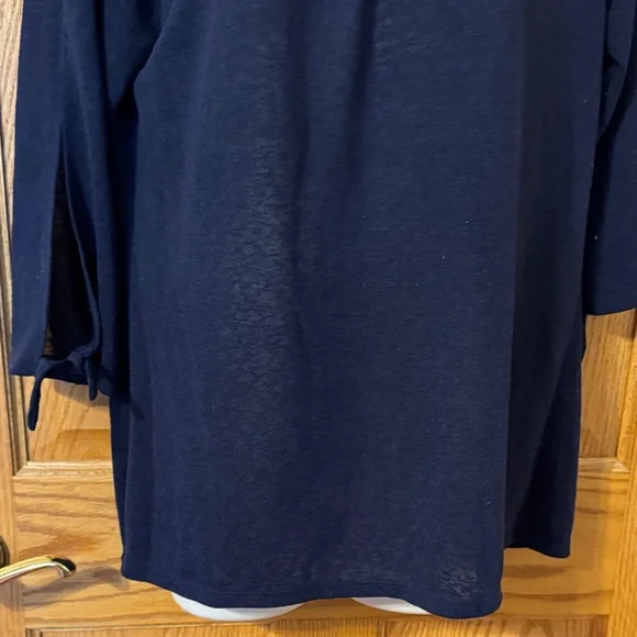 CROSBY by Mollie Burch Navy Blouse - Picture 4 of 5